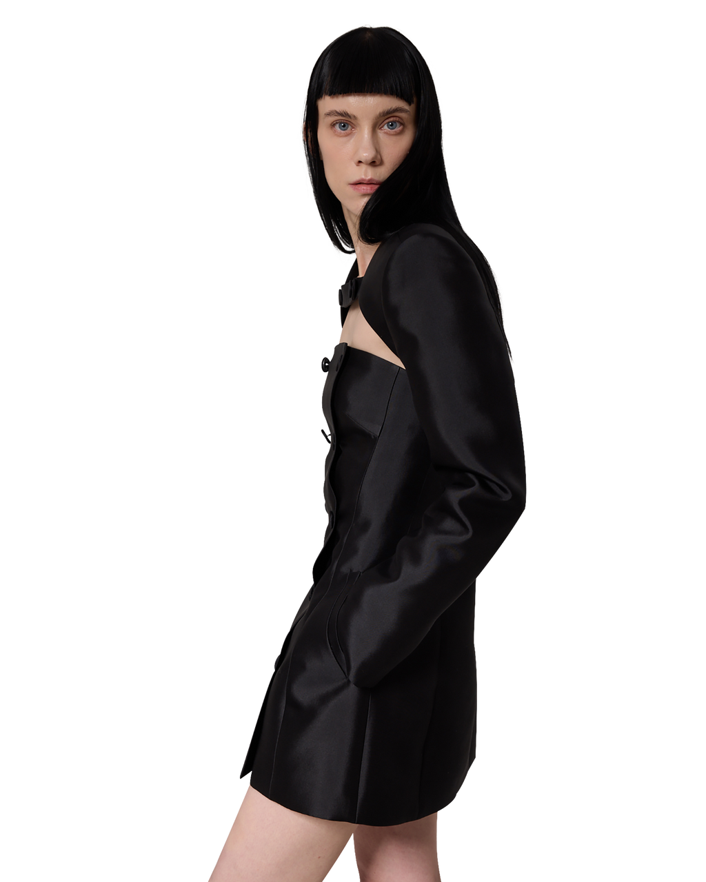 Kimhe Kim - Emma Double Mini Dress (Black) product image 9 | TRAB K-Fashion Australia