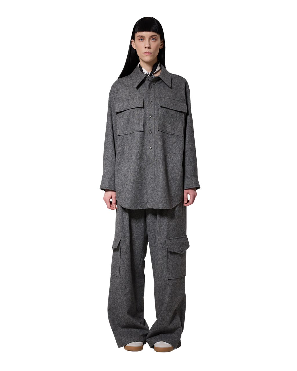 Kimhe Kim - Victor Shirt (Grey) product image 1 | TRAB K-Fashion Australia