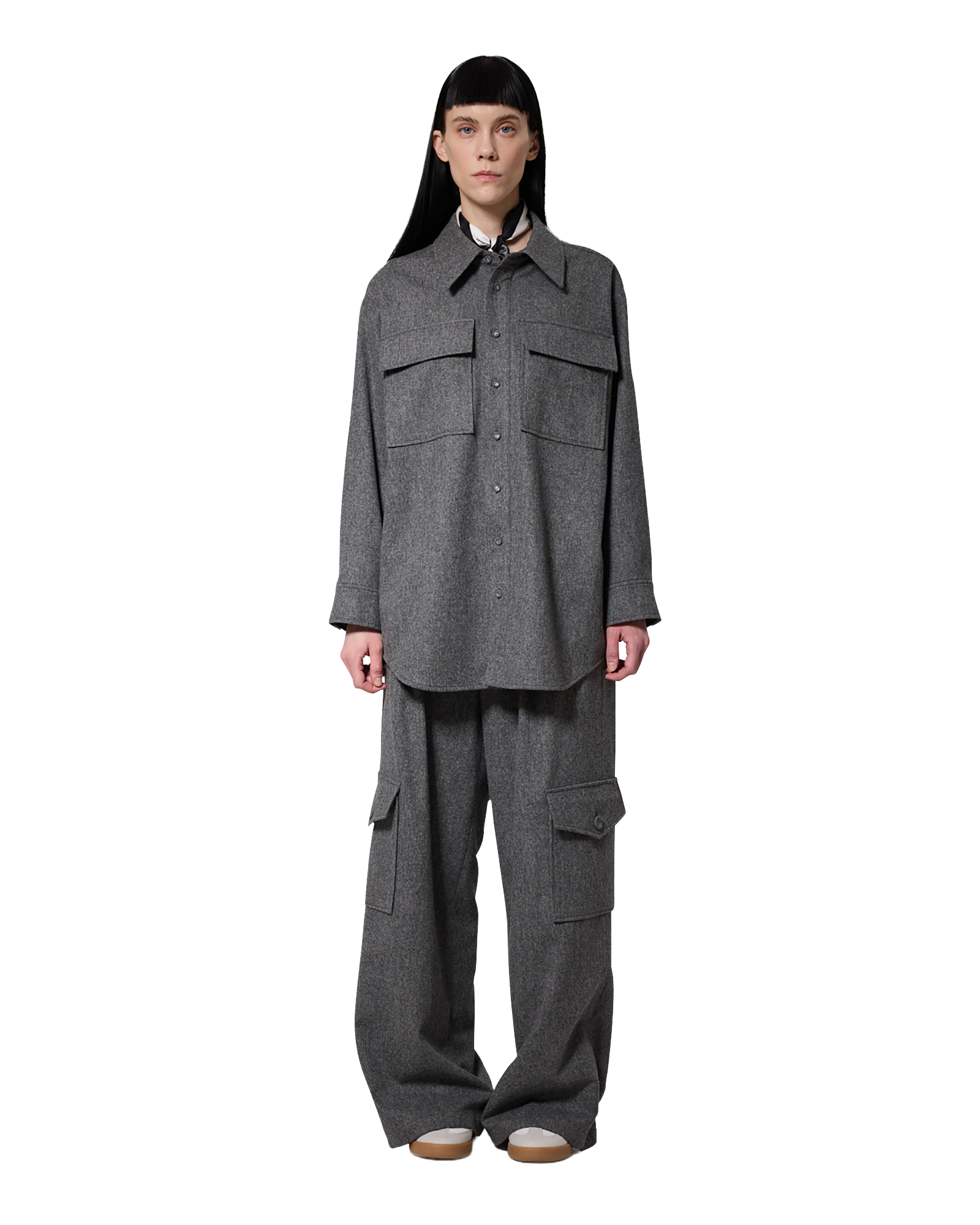 Kimhe Kim - Victor Shirt (Grey) product image 1 | TRAB K-Fashion Australia