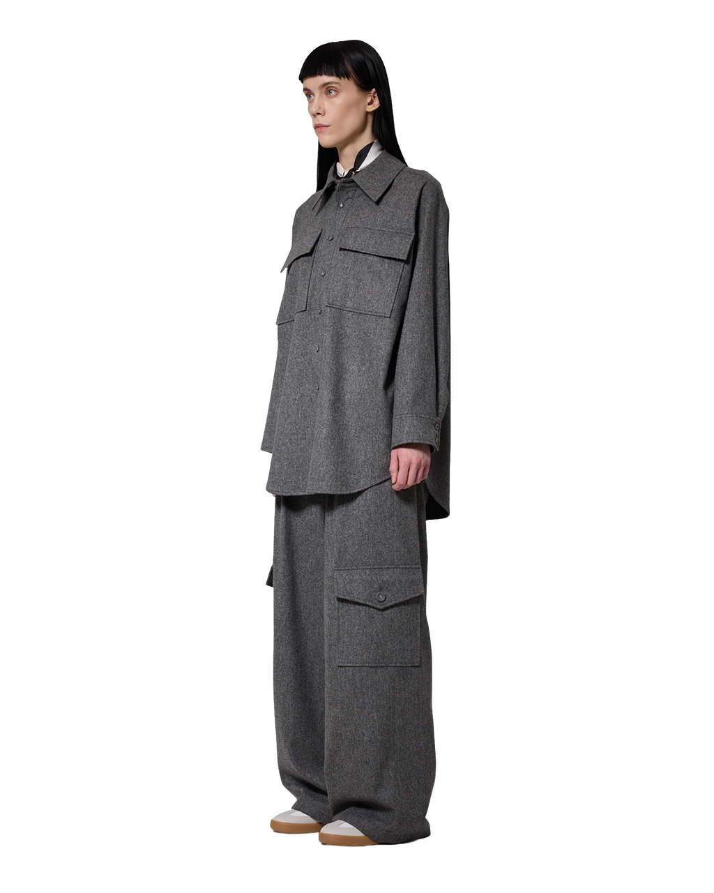 Kimhe Kim - Victor Shirt (Grey) product image 2 | TRAB K-Fashion Australia