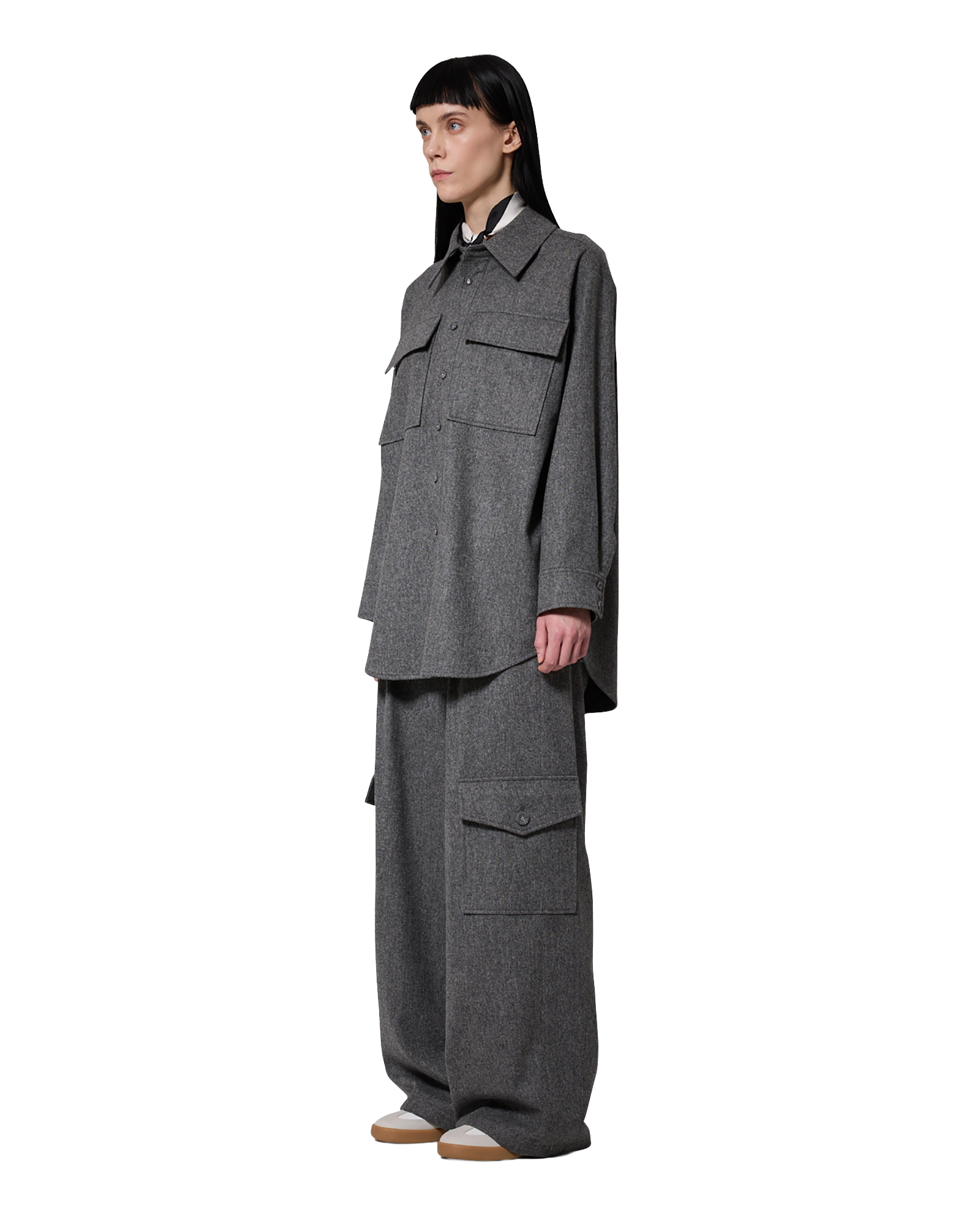 Kimhe Kim - Victor Shirt (Grey) product image 2 | TRAB K-Fashion Australia