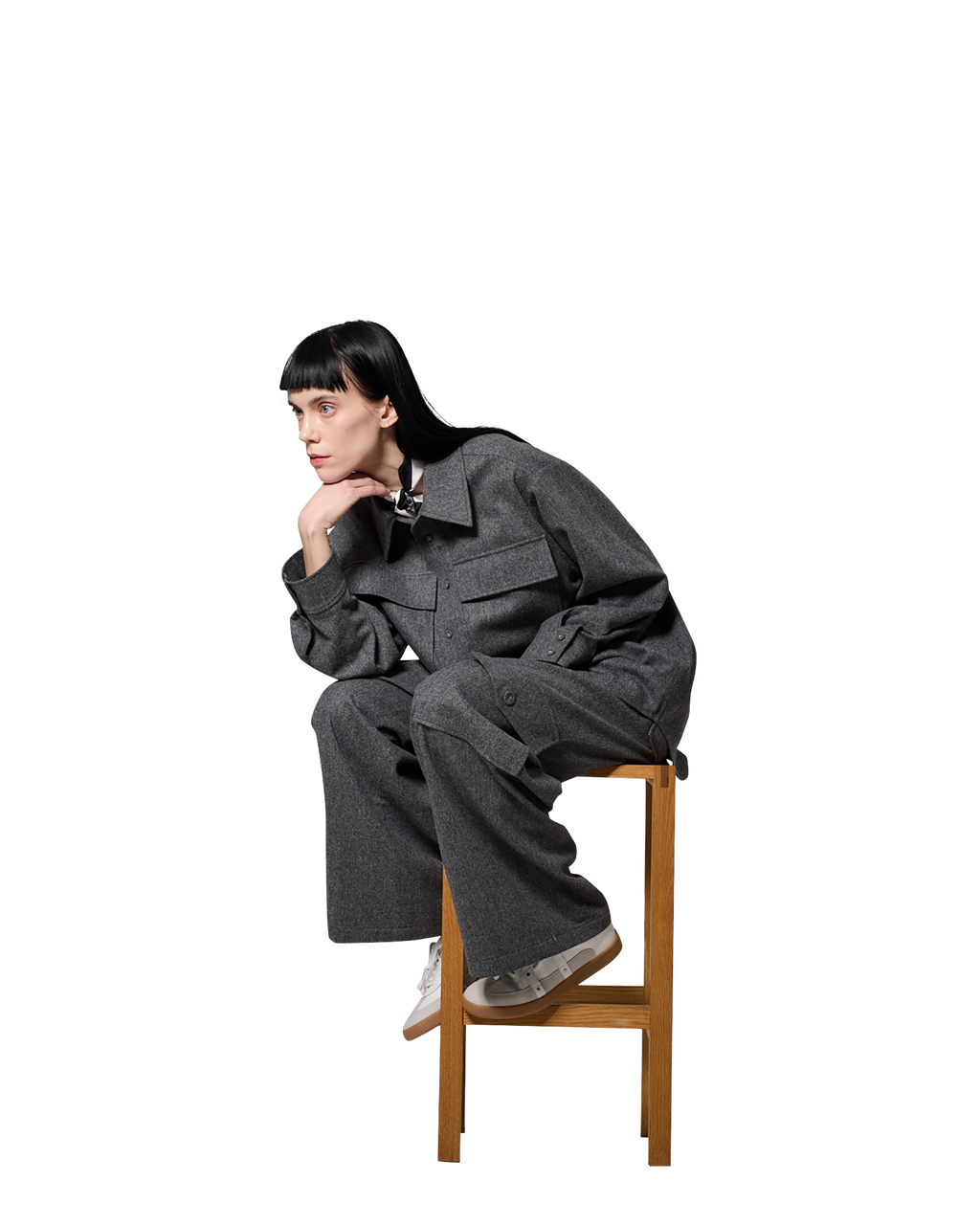 Kimhe Kim - Victor Shirt (Grey) product image 5 | TRAB K-Fashion Australia