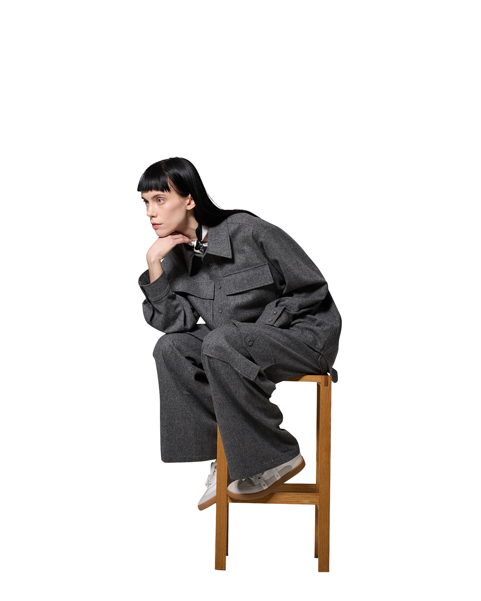 Kimhe Kim - Victor Shirt (Grey) product image 5 | TRAB K-Fashion Australia