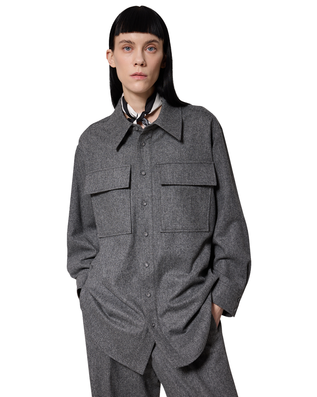 Kimhe Kim - Victor Shirt (Grey) product image 6 | TRAB K-Fashion Australia