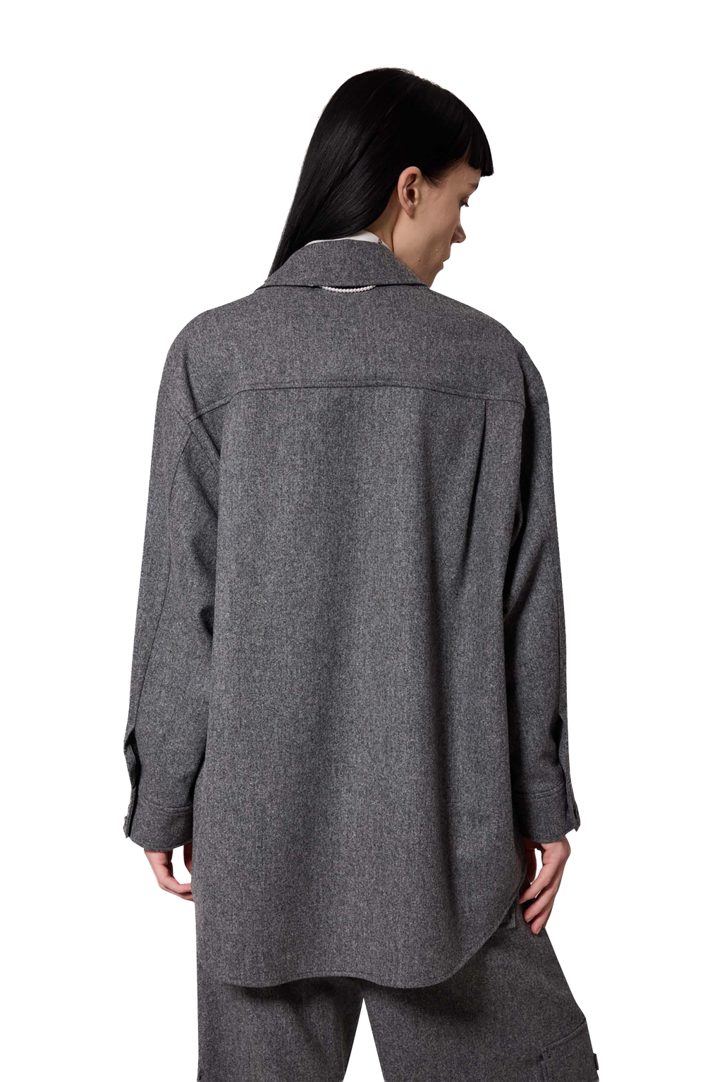 Kimhe Kim - Victor Shirt (Grey) product image 10 | TRAB K-Fashion Australia