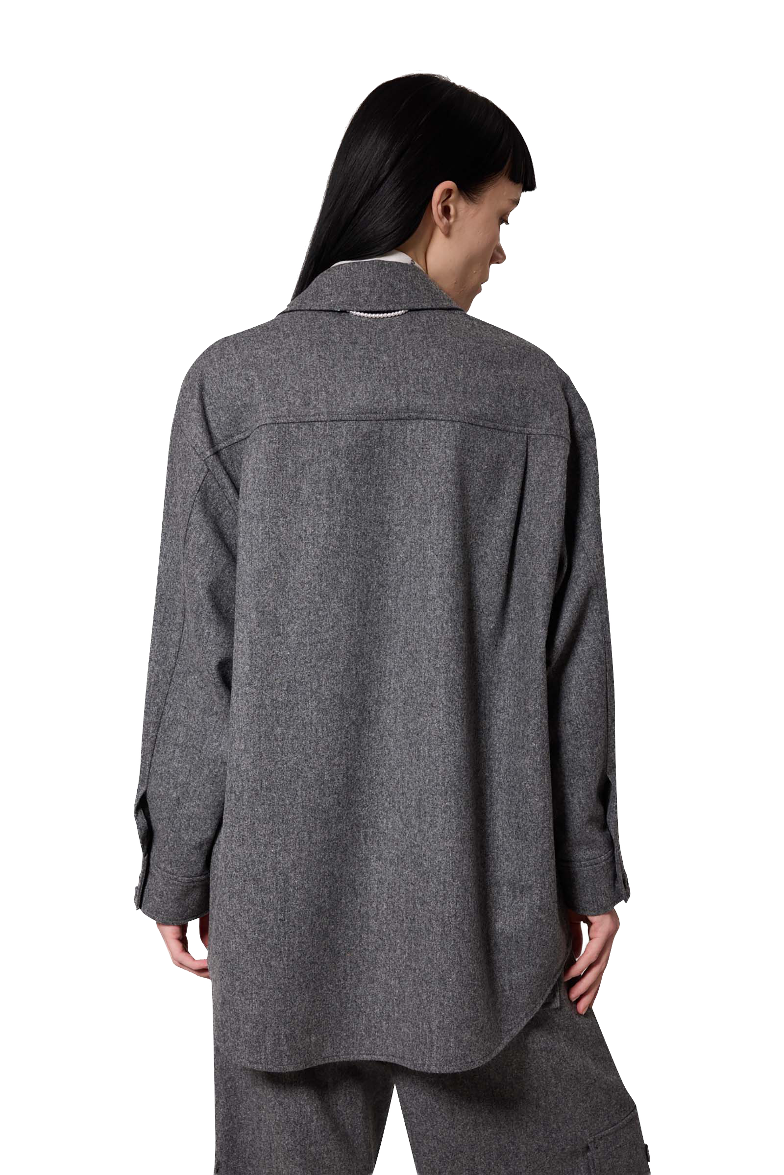 Kimhe Kim - Victor Shirt (Grey) product image 10 | TRAB K-Fashion Australia