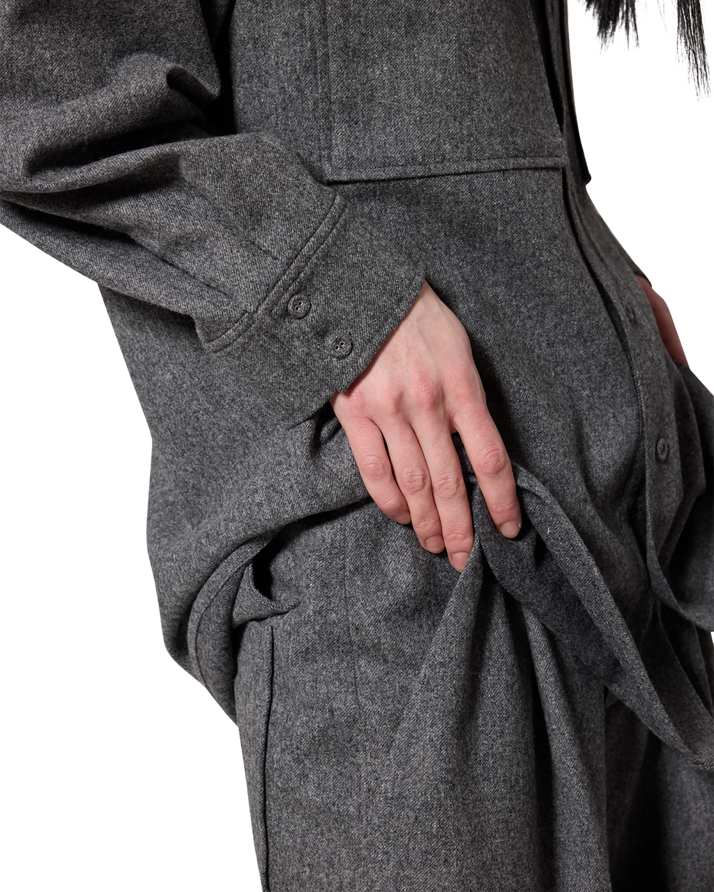 Kimhe Kim - Victor Shirt (Grey) product image 12 | TRAB K-Fashion Australia