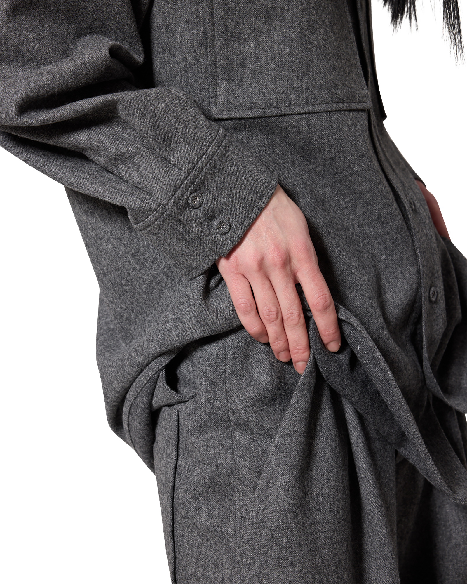 Kimhe Kim - Victor Shirt (Grey) product image 12 | TRAB K-Fashion Australia