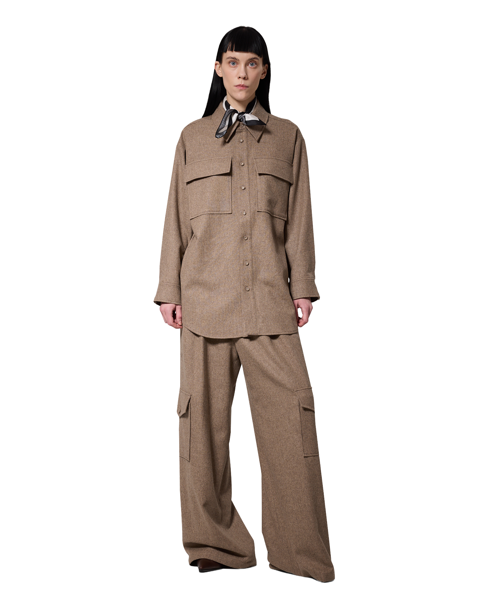 Kimhe Kim - Victor Shirt (Beige) product image 1 | TRAB K-Fashion Australia