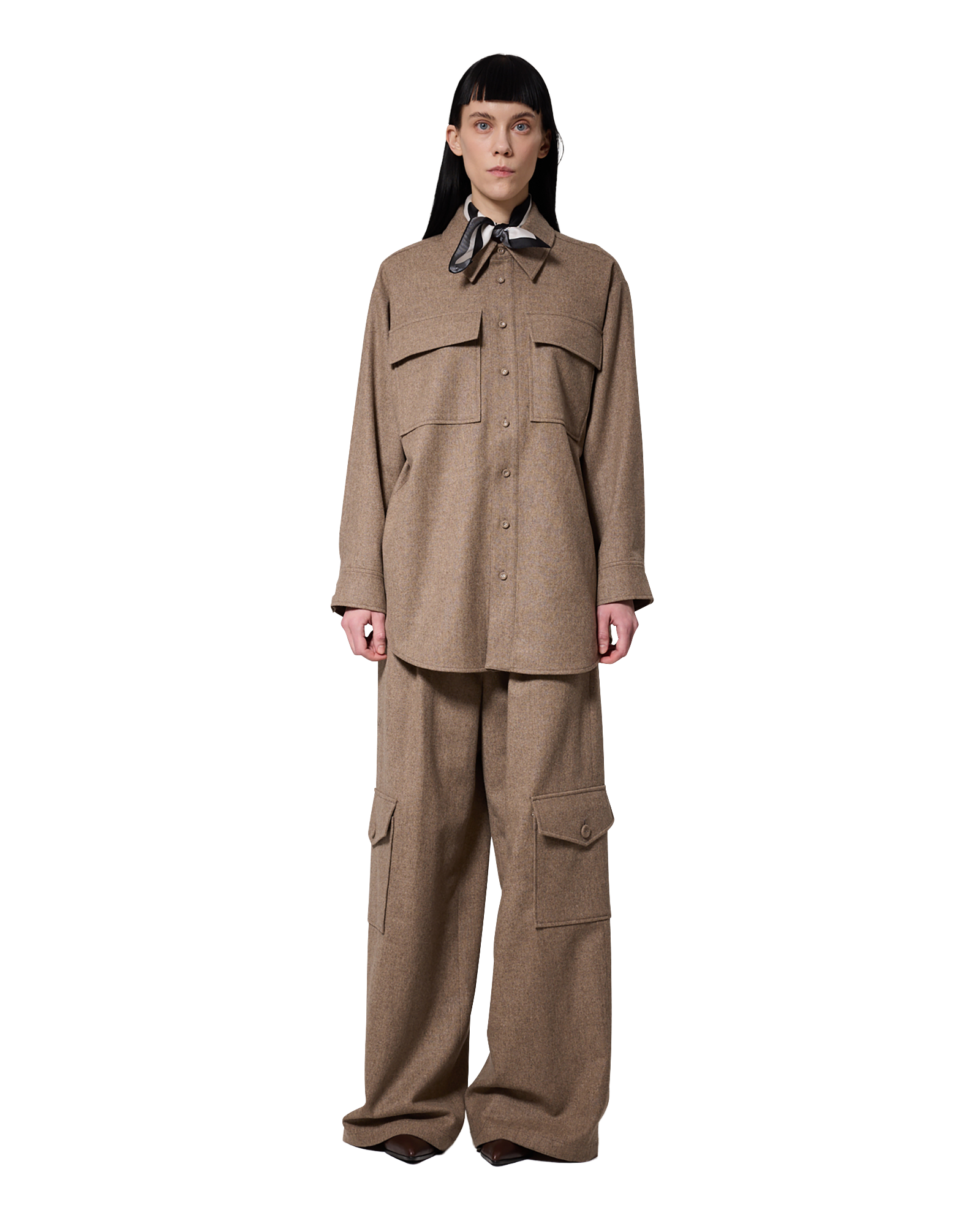 Kimhe Kim - Victor Shirt (Beige) product image 2 | TRAB K-Fashion Australia