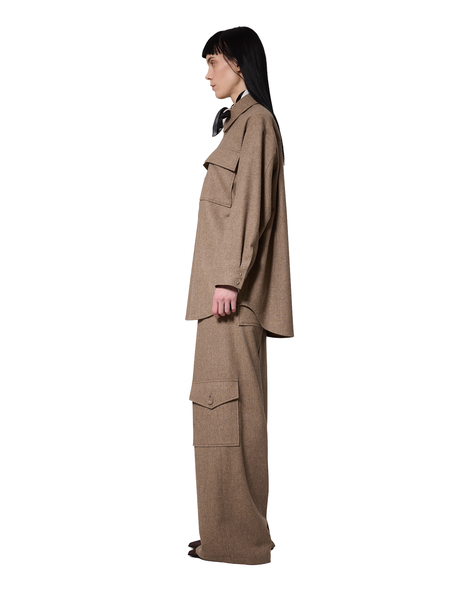 Kimhe Kim - Victor Shirt (Beige) product image 4 | TRAB K-Fashion Australia