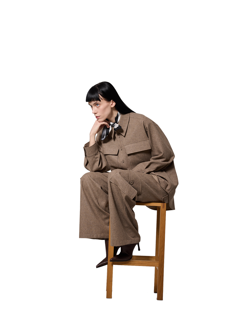 Kimhe Kim - Victor Shirt (Beige) product image 6 | TRAB K-Fashion Australia