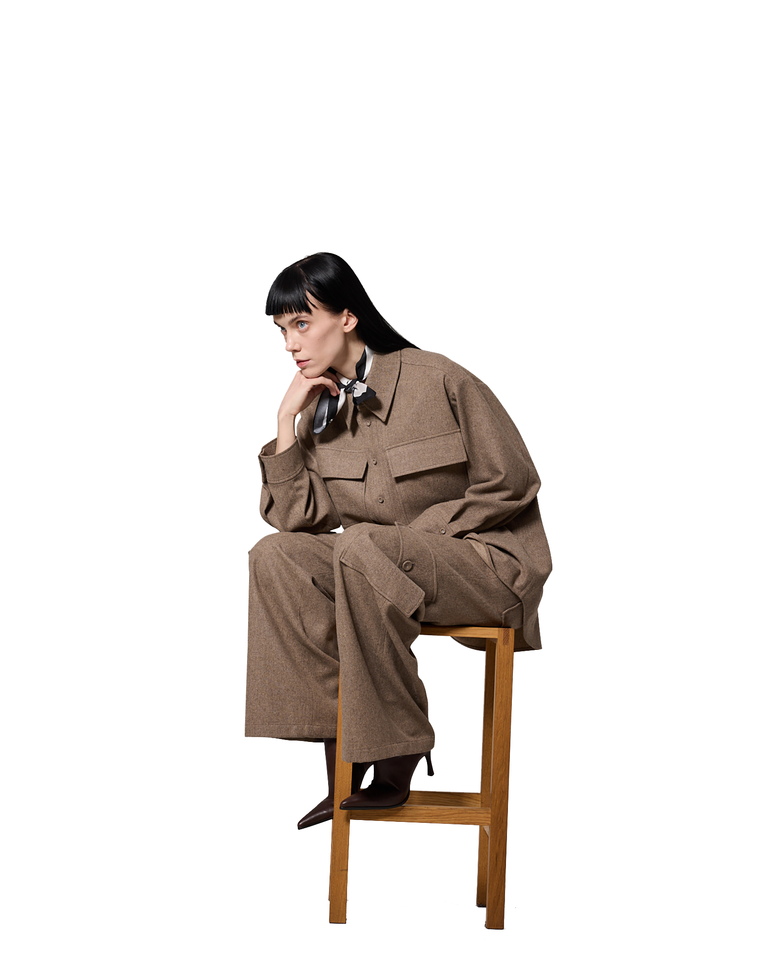 Kimhe Kim - Victor Shirt (Beige) product image 6 | TRAB K-Fashion Australia