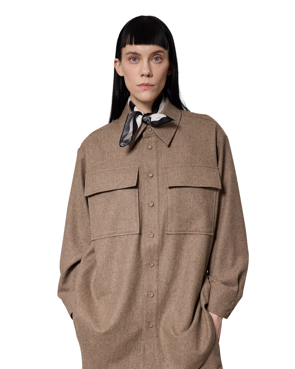 Kimhe Kim - Victor Shirt (Beige) product image 7 | TRAB K-Fashion Australia