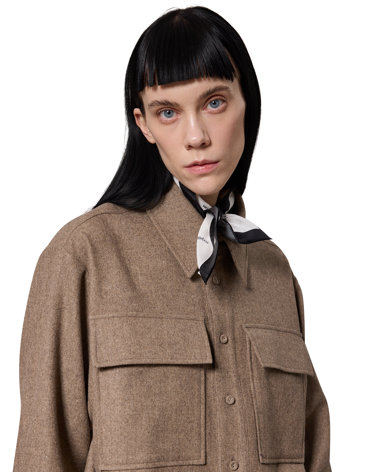 Kimhe Kim - Victor Shirt (Beige) product image 8 | TRAB K-Fashion Australia