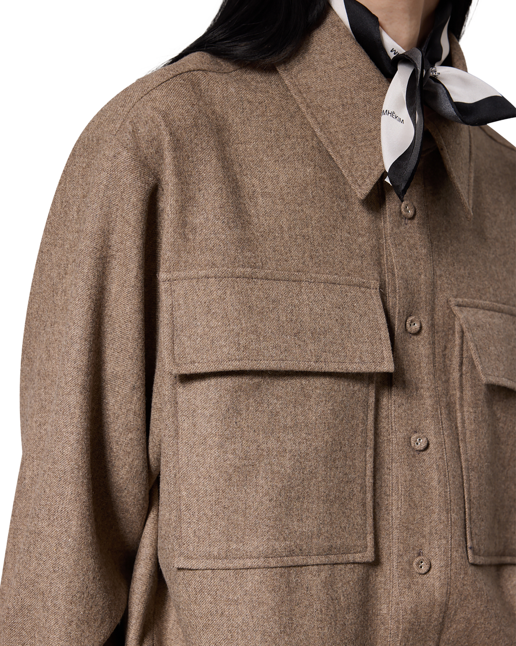Kimhe Kim - Victor Shirt (Beige) product image 9 | TRAB K-Fashion Australia