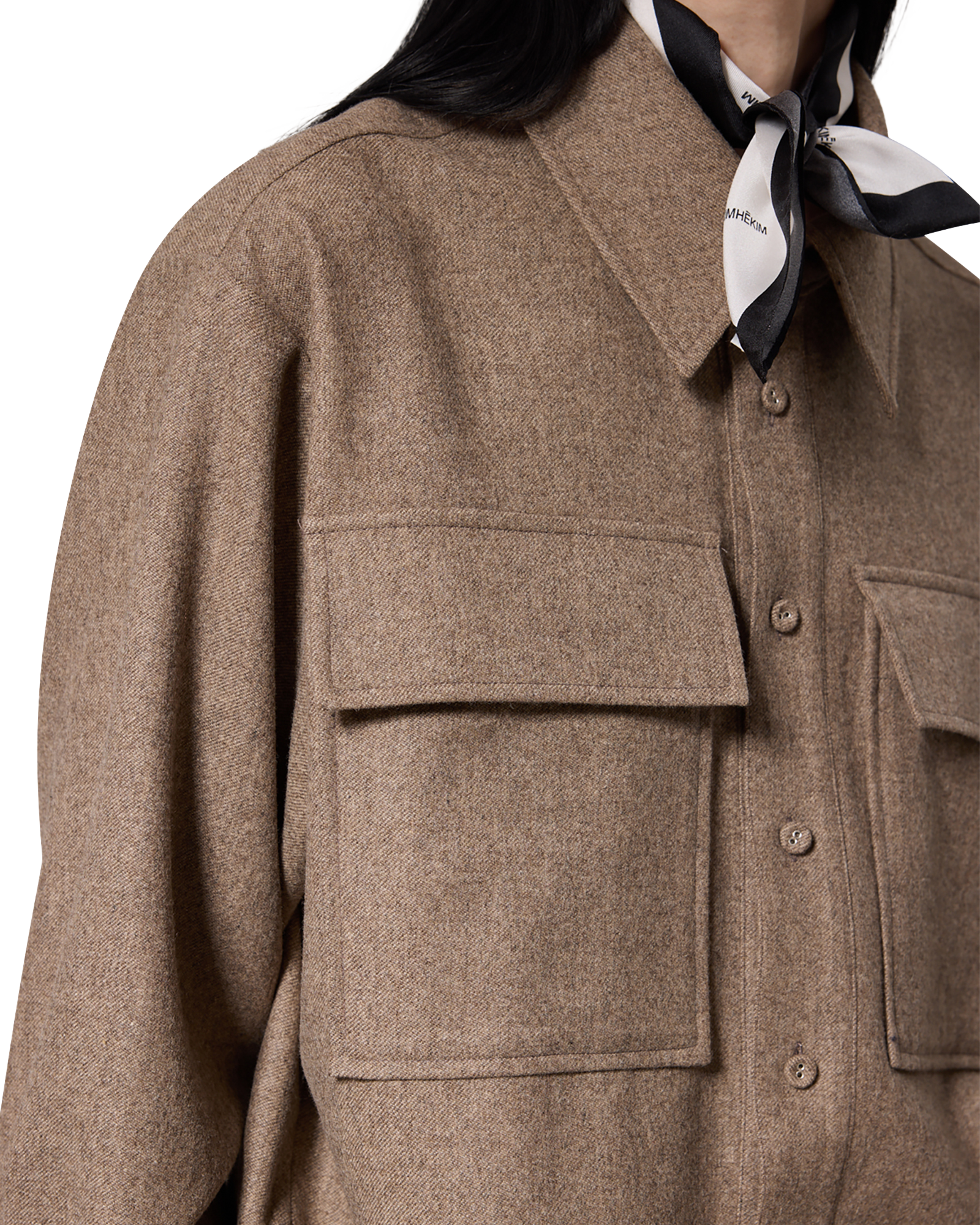 Kimhe Kim - Victor Shirt (Beige) product image 9 | TRAB K-Fashion Australia
