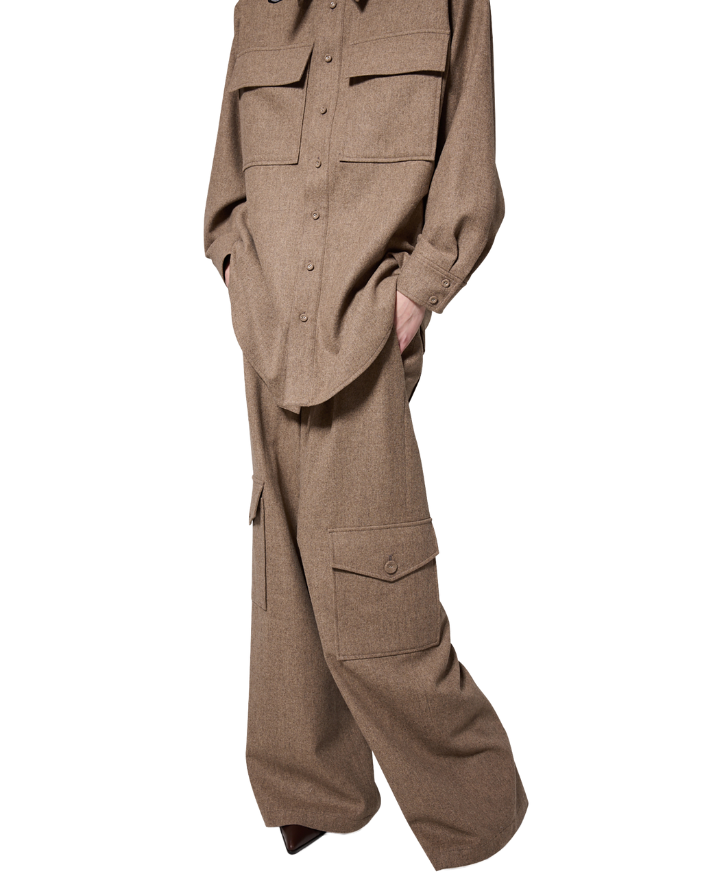 Kimhe Kim - Victor Shirt (Beige) product image 11 | TRAB K-Fashion Australia