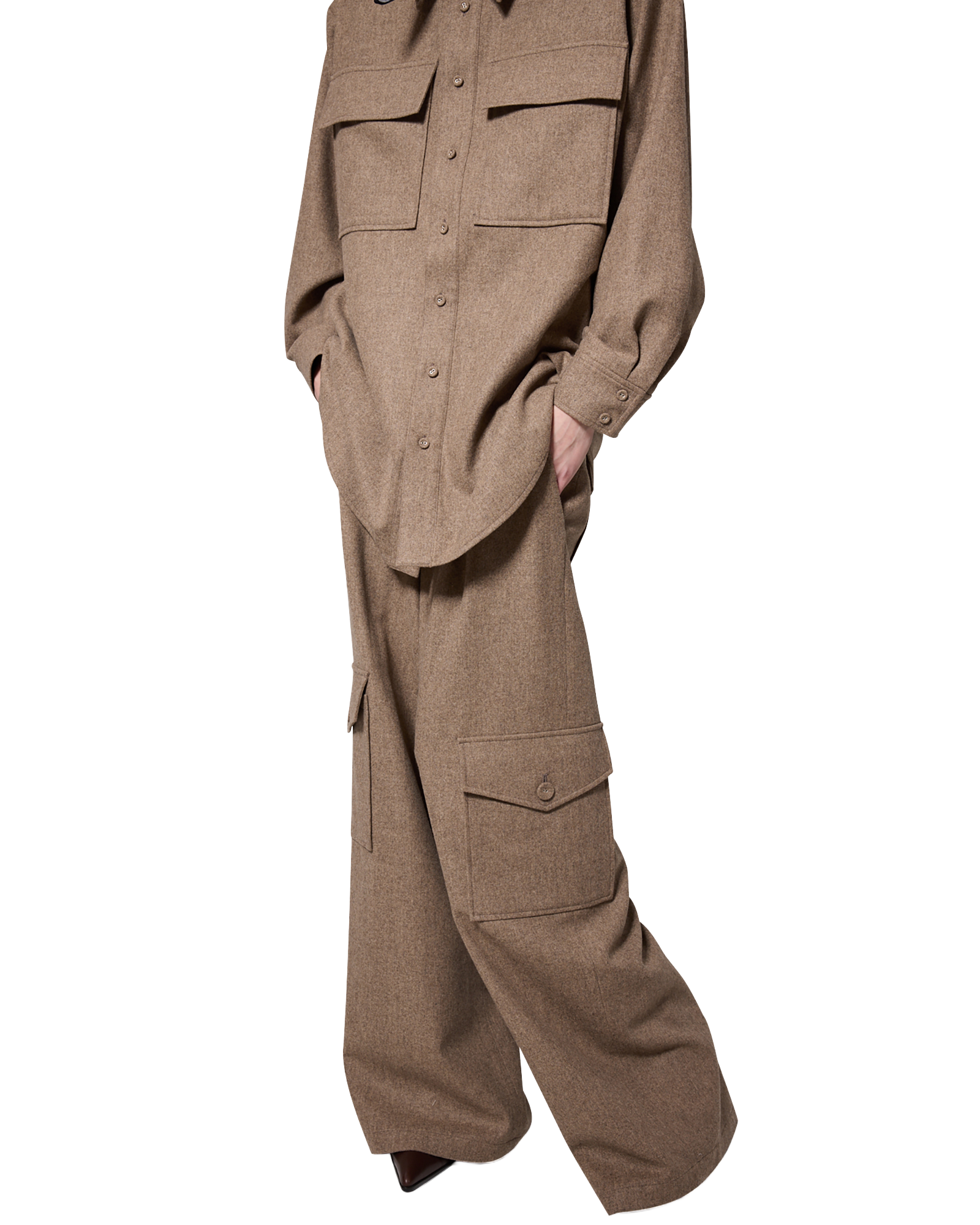 Kimhe Kim - Victor Shirt (Beige) product image 11 | TRAB K-Fashion Australia