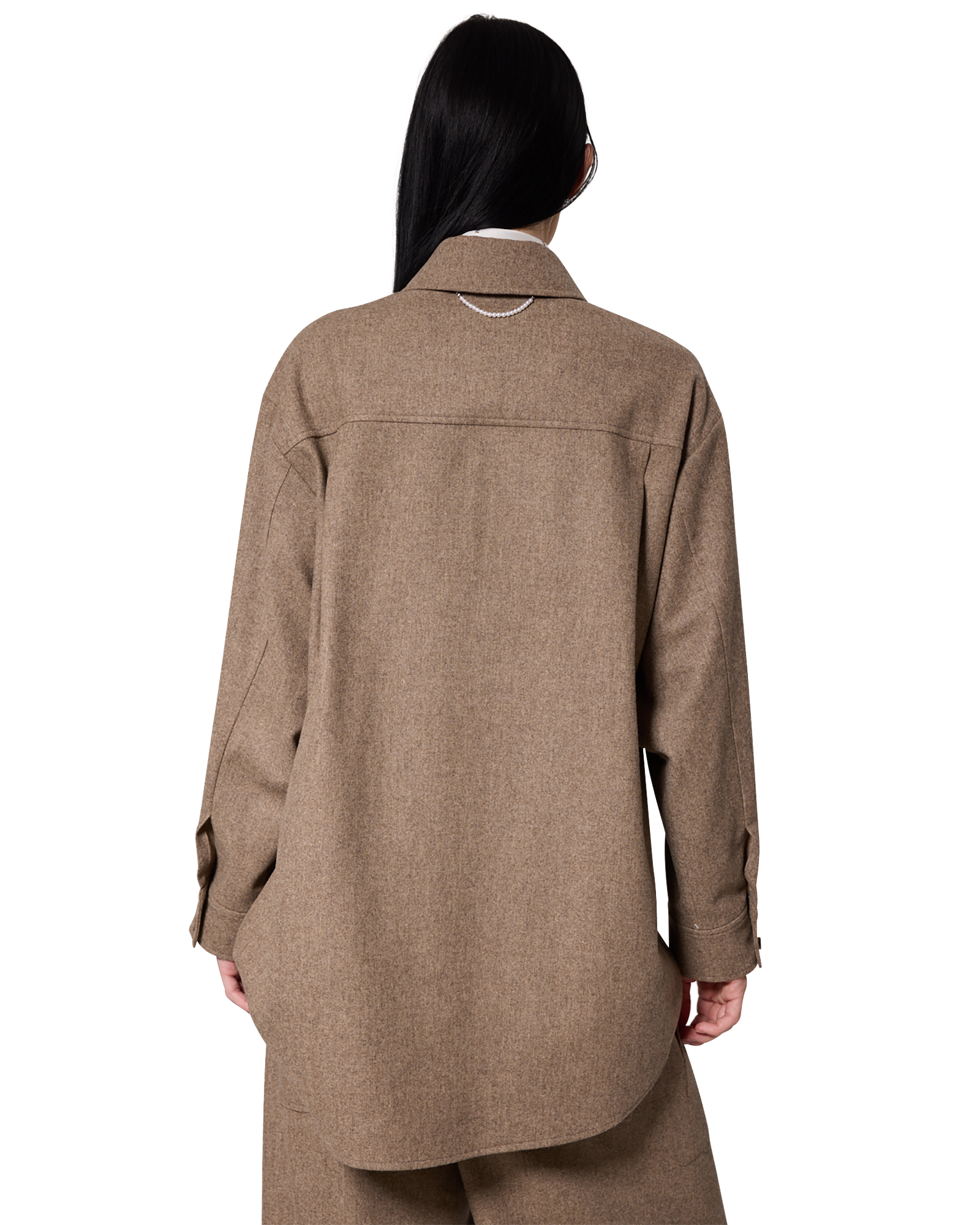 Kimhe Kim - Victor Shirt (Beige) product image 12 | TRAB K-Fashion Australia