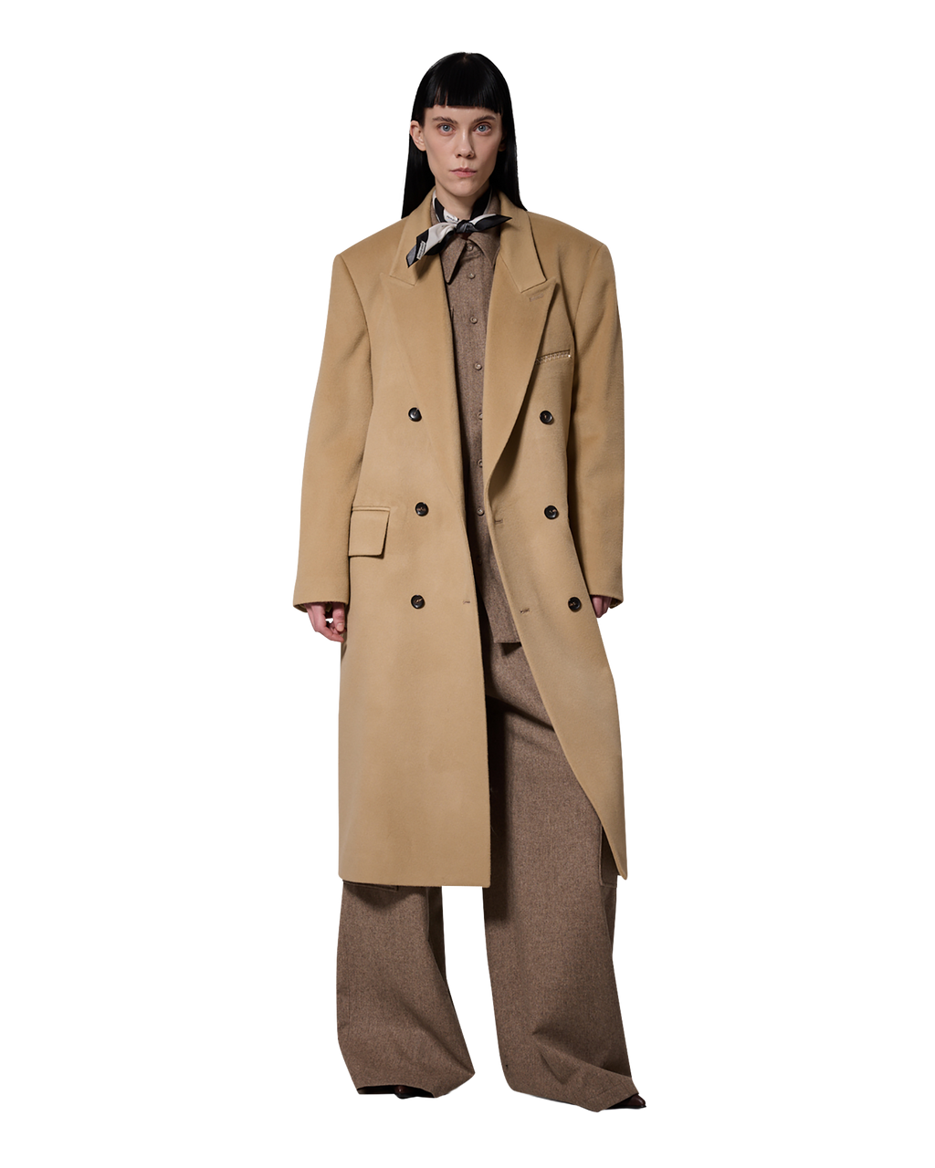Kimhe Kim - Daniel Double Brestead Coat (Beige) product image 1 | TRAB K-Fashion Australia