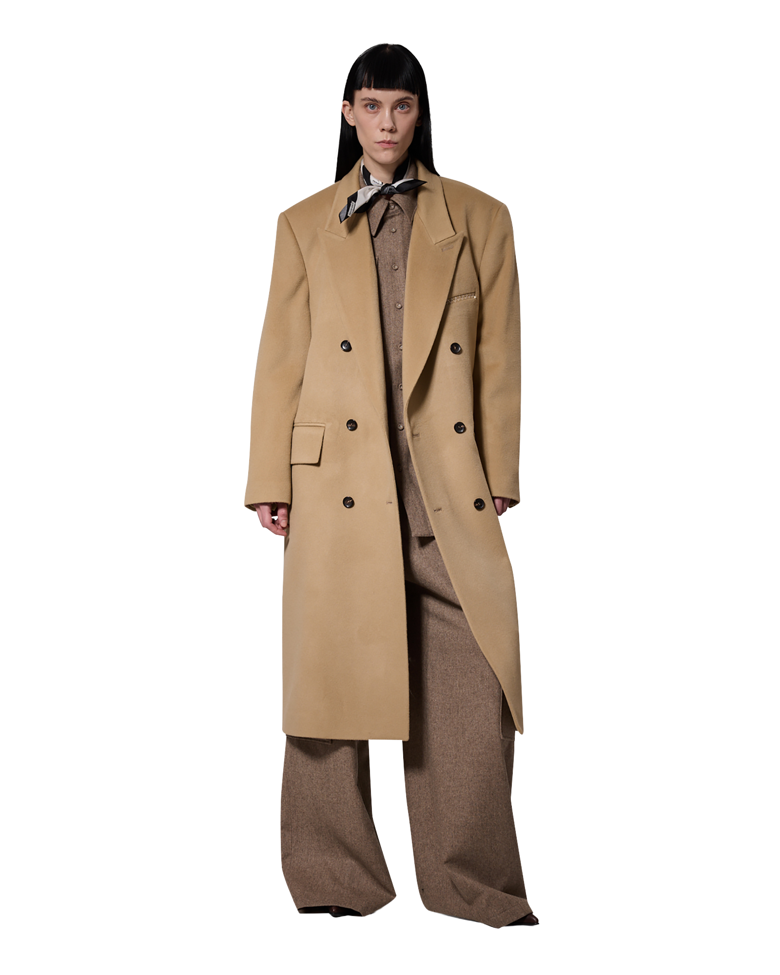 Kimhe Kim - Daniel Double Brestead Coat (Beige) product image 1 | TRAB K-Fashion Australia