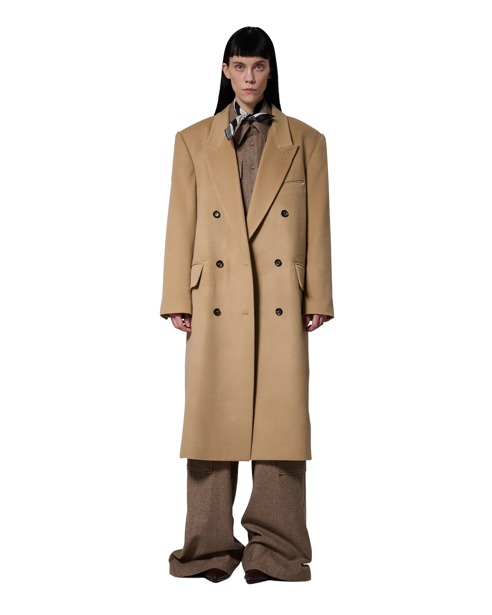 Kimhe Kim - Daniel Double Brestead Coat (Beige) product image 2 | TRAB K-Fashion Australia