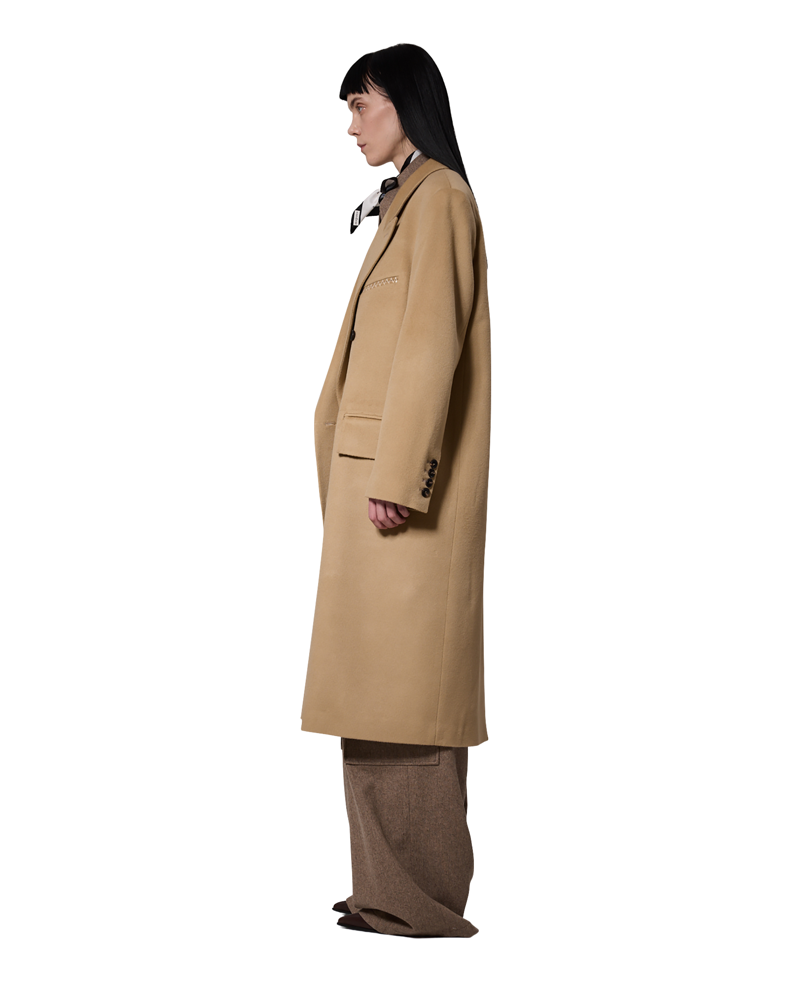 Kimhe Kim - Daniel Double Brestead Coat (Beige) product image 4 | TRAB K-Fashion Australia