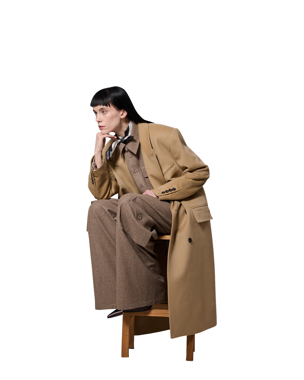Kimhe Kim - Daniel Double Brestead Coat (Beige) product image 6 | TRAB K-Fashion Australia