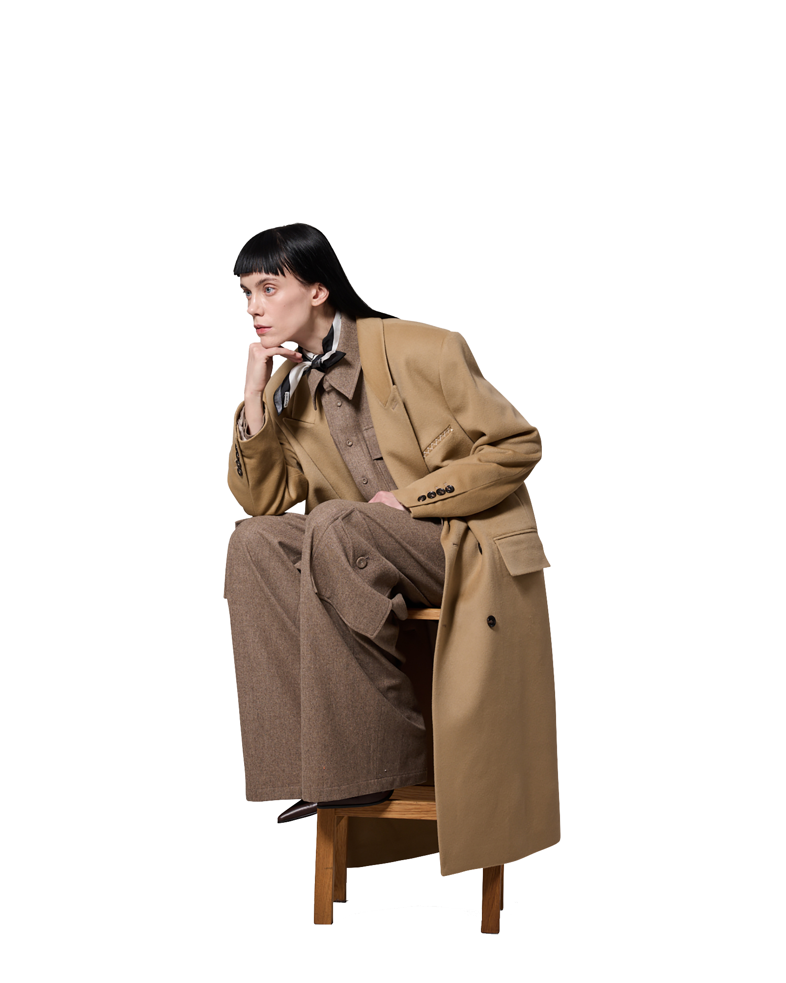 Kimhe Kim - Daniel Double Brestead Coat (Beige) product image 6 | TRAB K-Fashion Australia