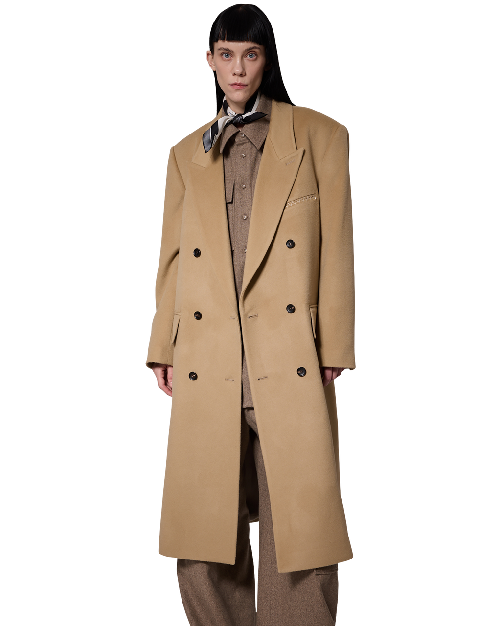 Kimhe Kim - Daniel Double Brestead Coat (Beige) product image 7 | TRAB K-Fashion Australia