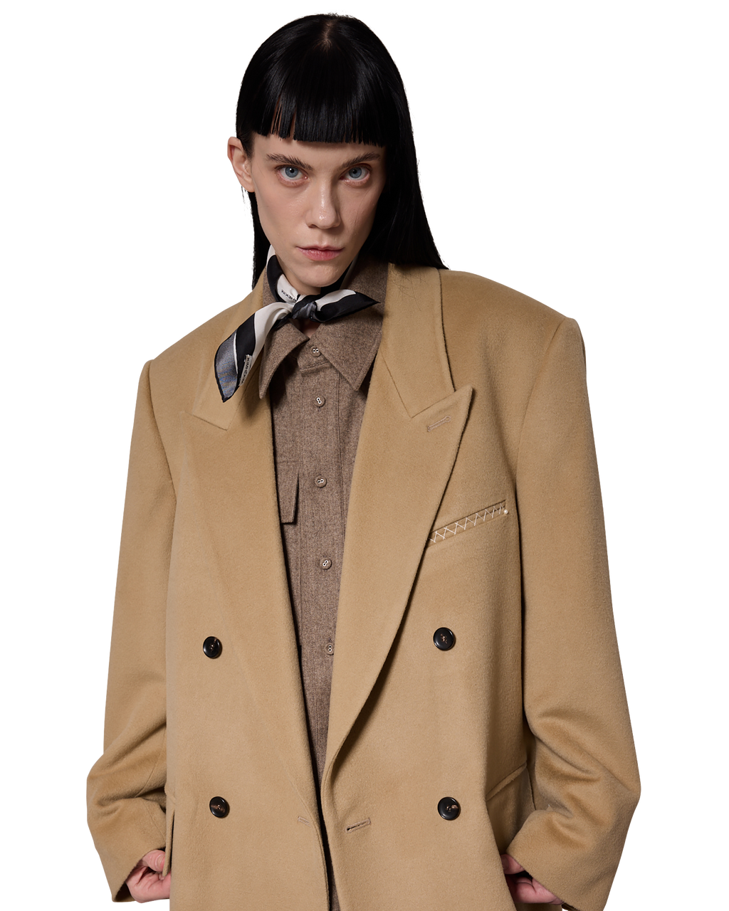 Kimhe Kim - Daniel Double Brestead Coat (Beige) product image 8 | TRAB K-Fashion Australia