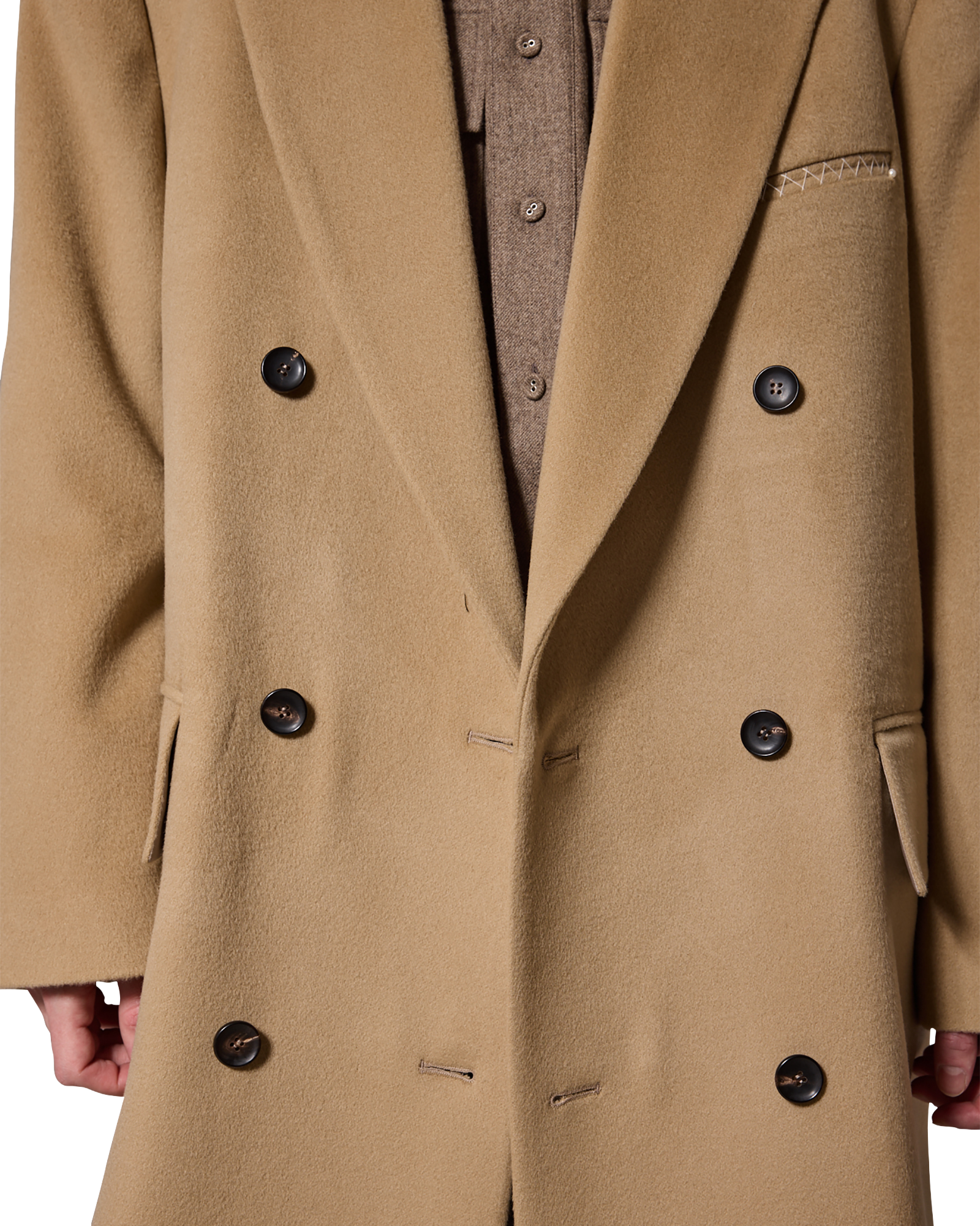 Kimhe Kim - Daniel Double Brestead Coat (Beige) product image 9 | TRAB K-Fashion Australia