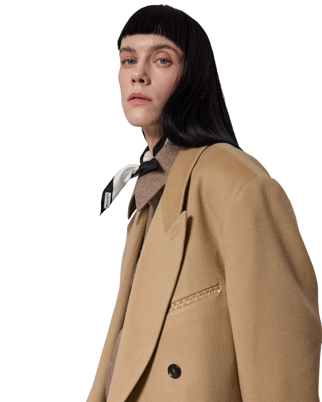 Kimhe Kim - Daniel Double Brestead Coat (Beige) product image 11 | TRAB K-Fashion Australia