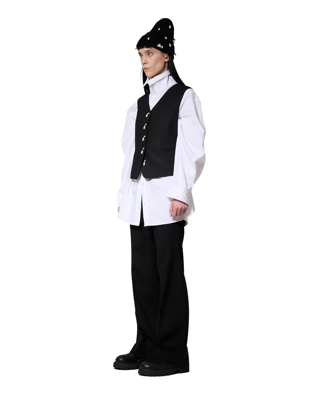 Kimhe Kim - Ariel Vest (Black) product image 2 | TRAB K-Fashion Australia