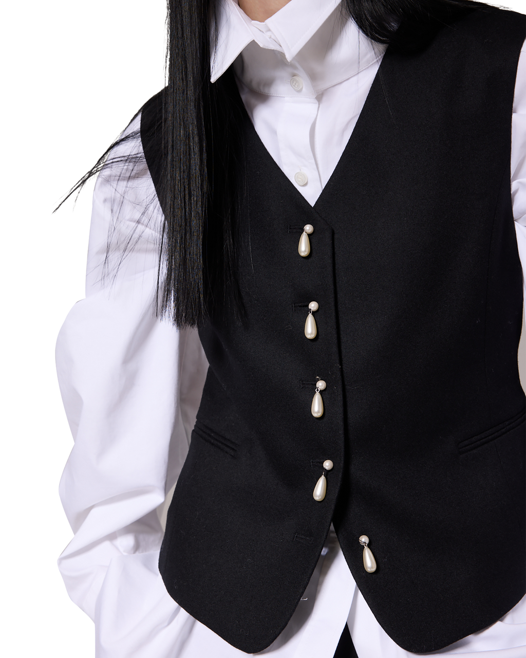 Kimhe Kim - Ariel Vest (Black) product image 7 | TRAB K-Fashion Australia