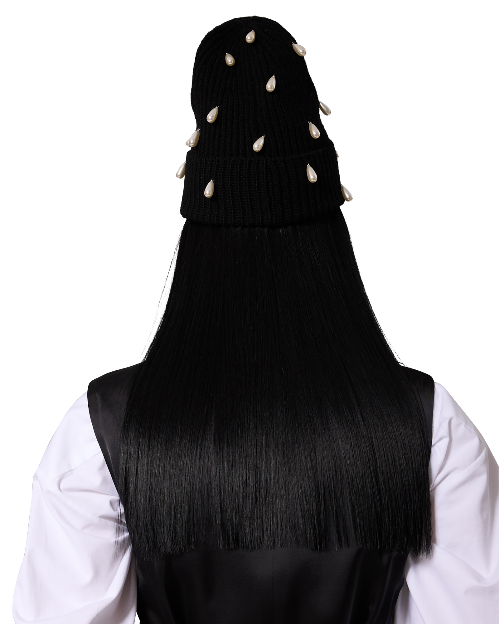 Kimhe Kim - Pearl Embellished Beanie (Black) product image 10 | TRAB K-Fashion Australia