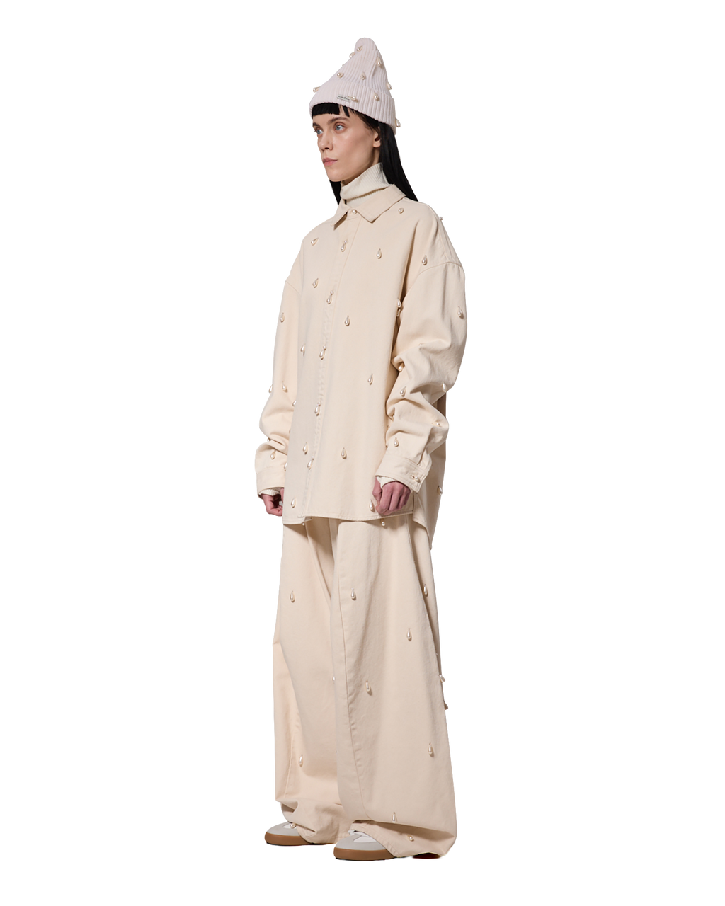Kimhe Kim - Ariel Denim Shirt (Ivory) product image 3 | TRAB K-Fashion Australia