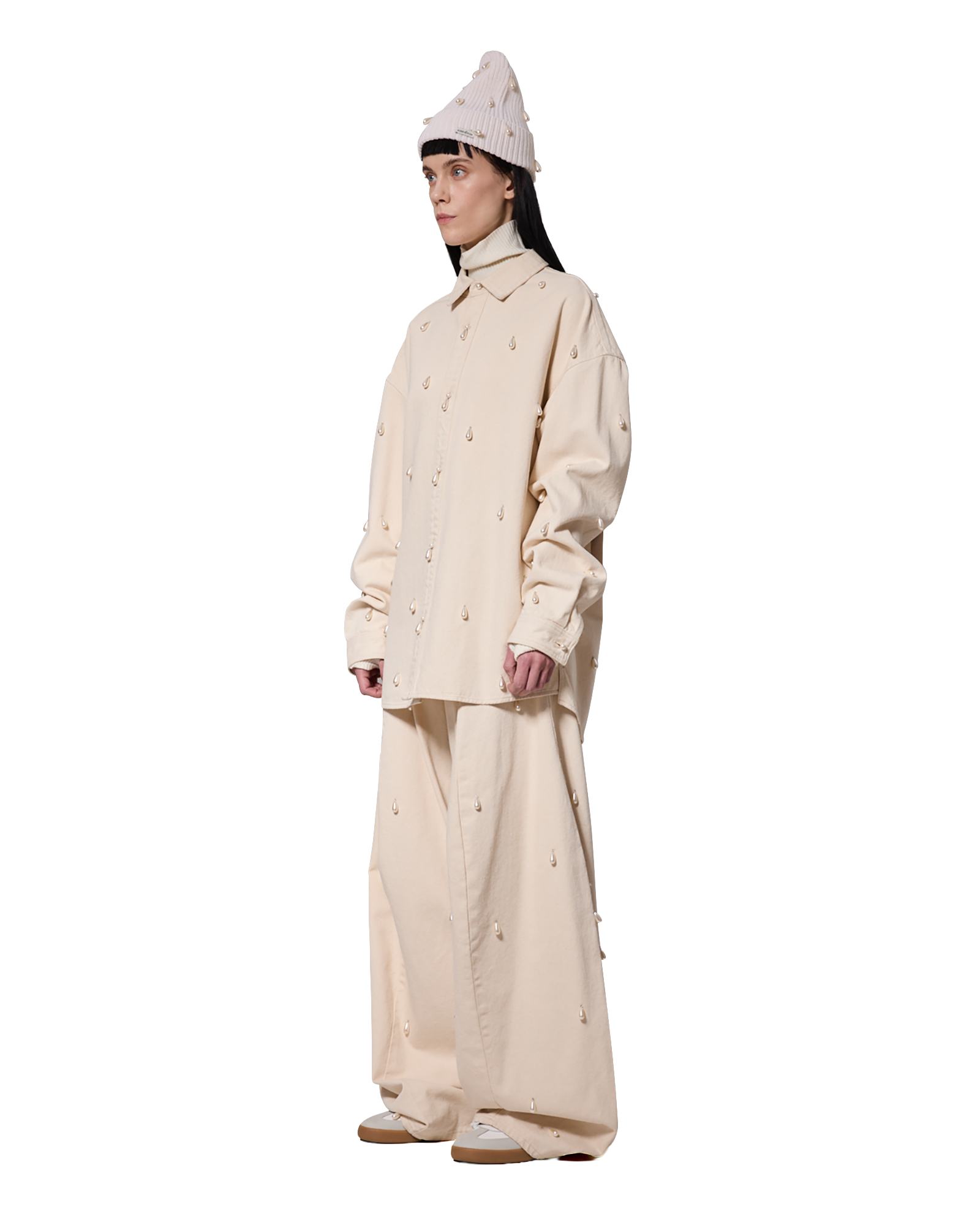 Kimhe Kim - Ariel Denim Shirt (Ivory) product image 3 | TRAB K-Fashion Australia