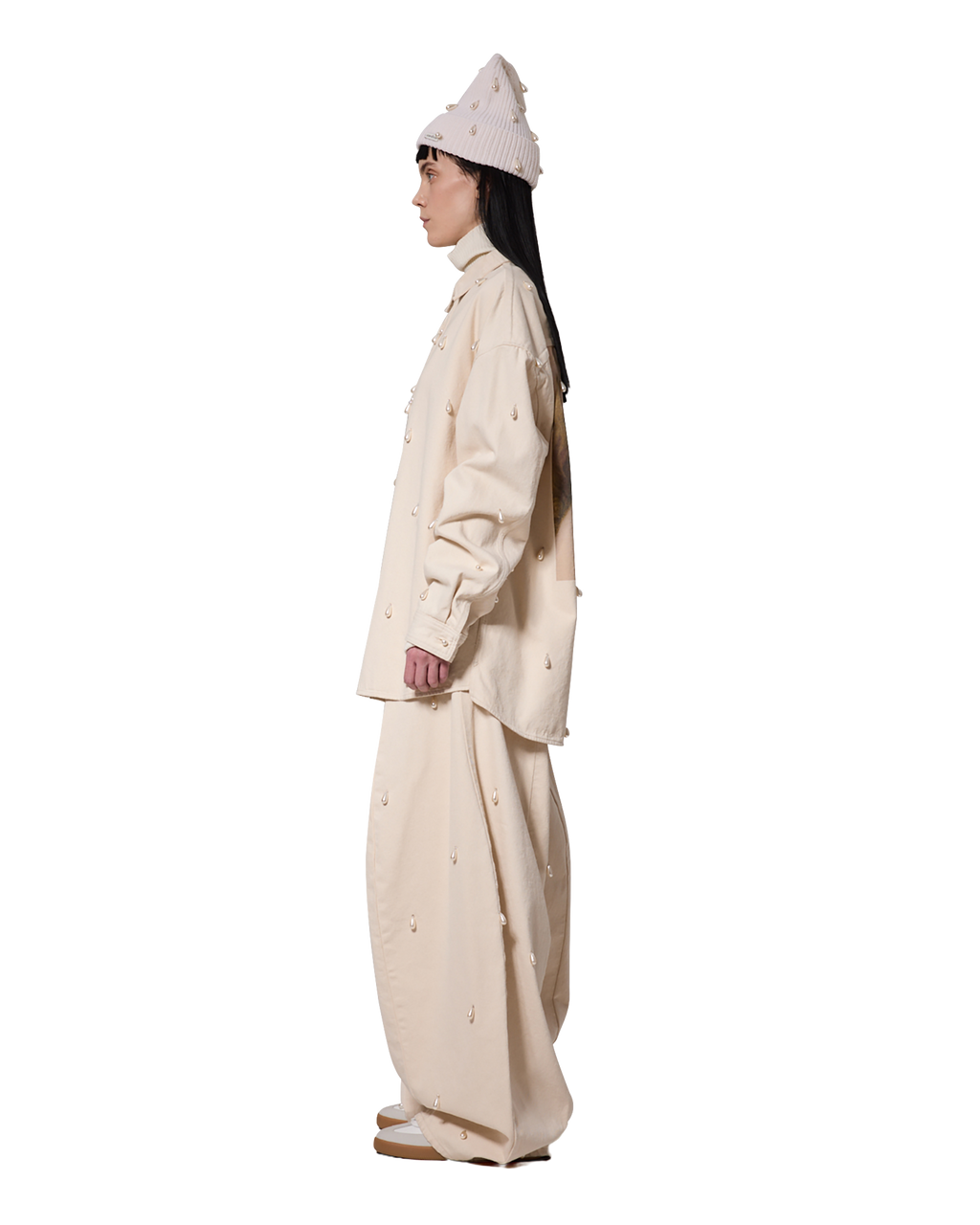 Kimhe Kim - Ariel Denim Shirt (Ivory) product image 4 | TRAB K-Fashion Australia