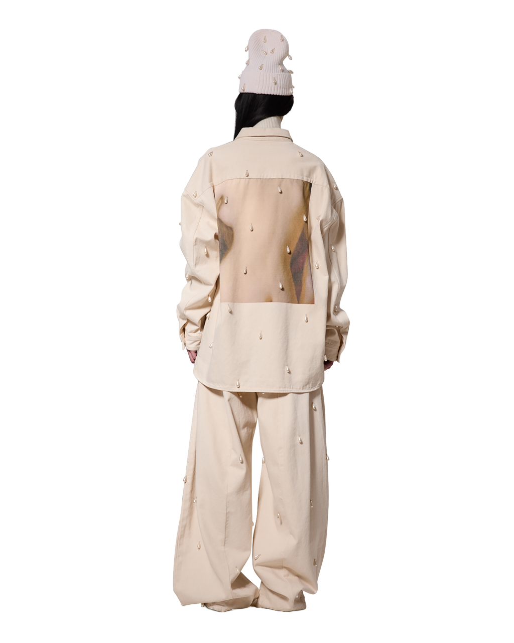 Kimhe Kim - Ariel Denim Shirt (Ivory) product image 5 | TRAB K-Fashion Australia
