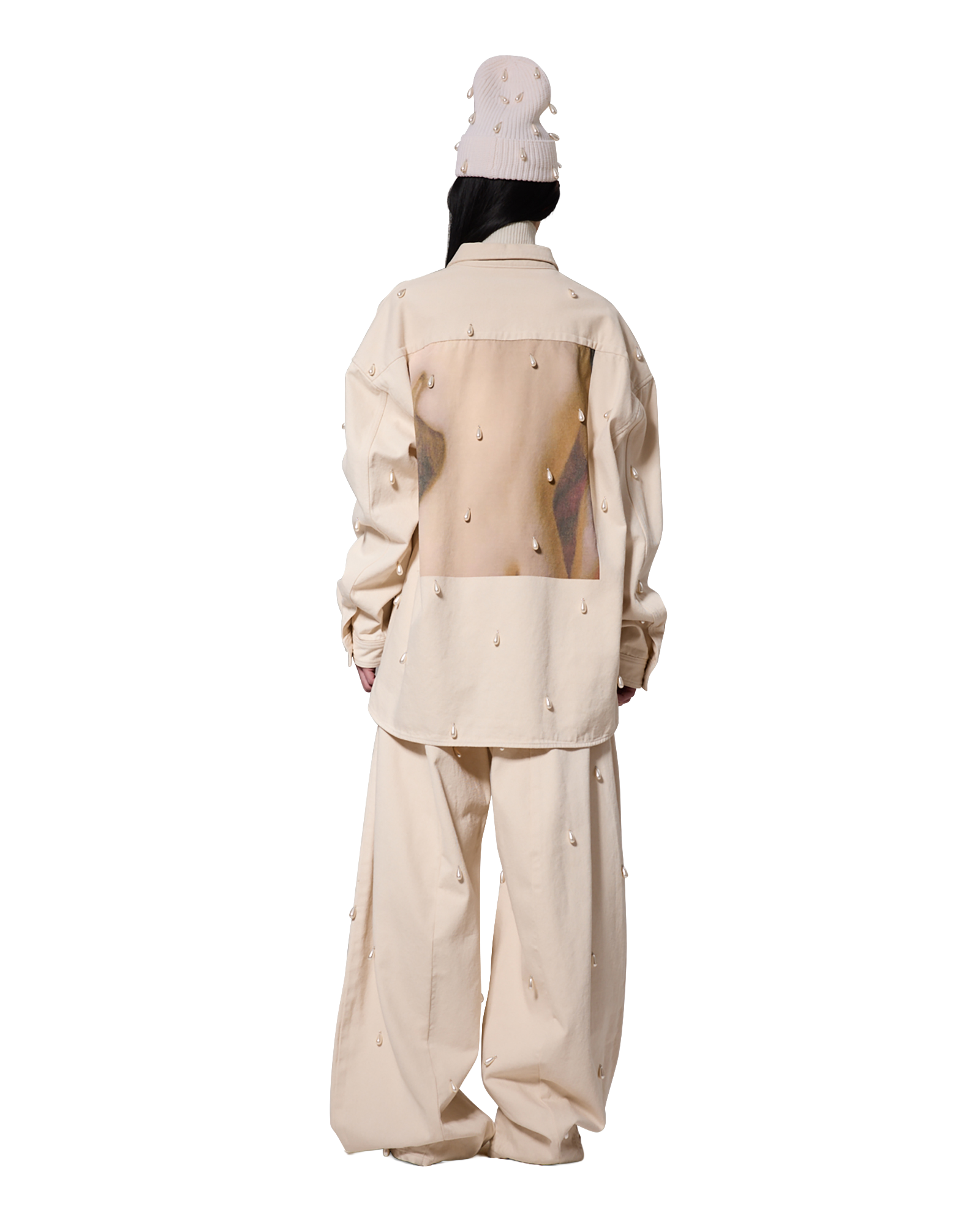 Kimhe Kim - Ariel Denim Shirt (Ivory) product image 5 | TRAB K-Fashion Australia