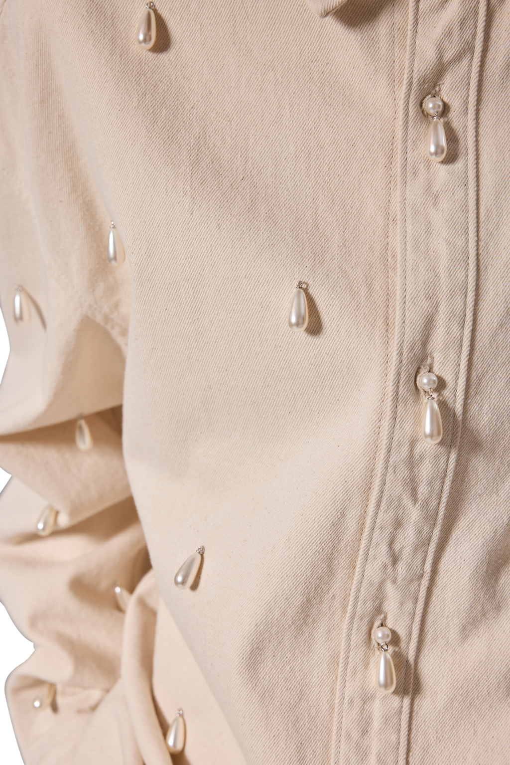 Kimhe Kim - Ariel Denim Shirt (Ivory) product image 10 | TRAB K-Fashion Australia