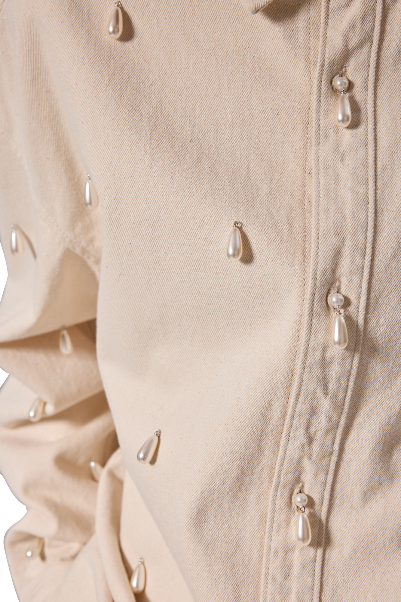 Kimhe Kim - Ariel Denim Shirt (Ivory) product image 10 | TRAB K-Fashion Australia