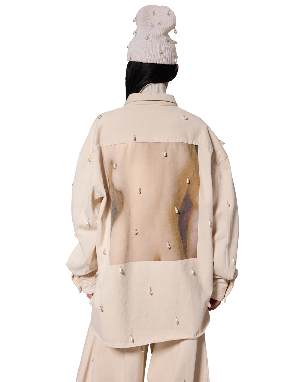 Kimhe Kim - Ariel Denim Shirt (Ivory) product image 11 | TRAB K-Fashion Australia