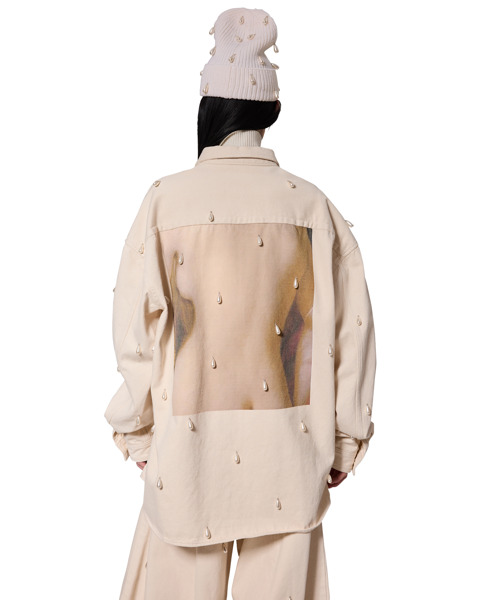 Kimhe Kim - Ariel Denim Shirt (Ivory) product image 11 | TRAB K-Fashion Australia