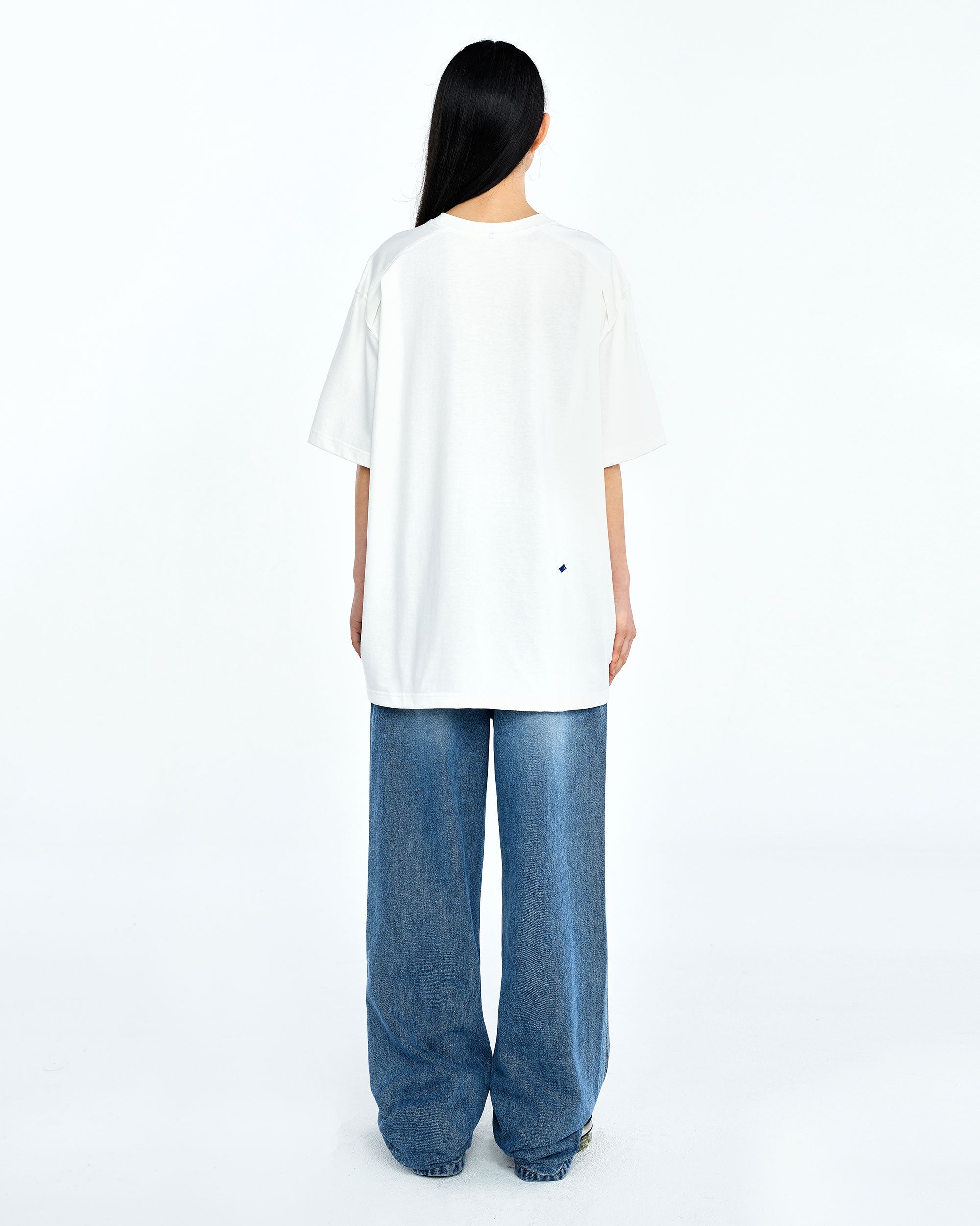 Ader Error - A-peec logo t-shirt (White) product image 5 | TRAB K-Fashion Australia