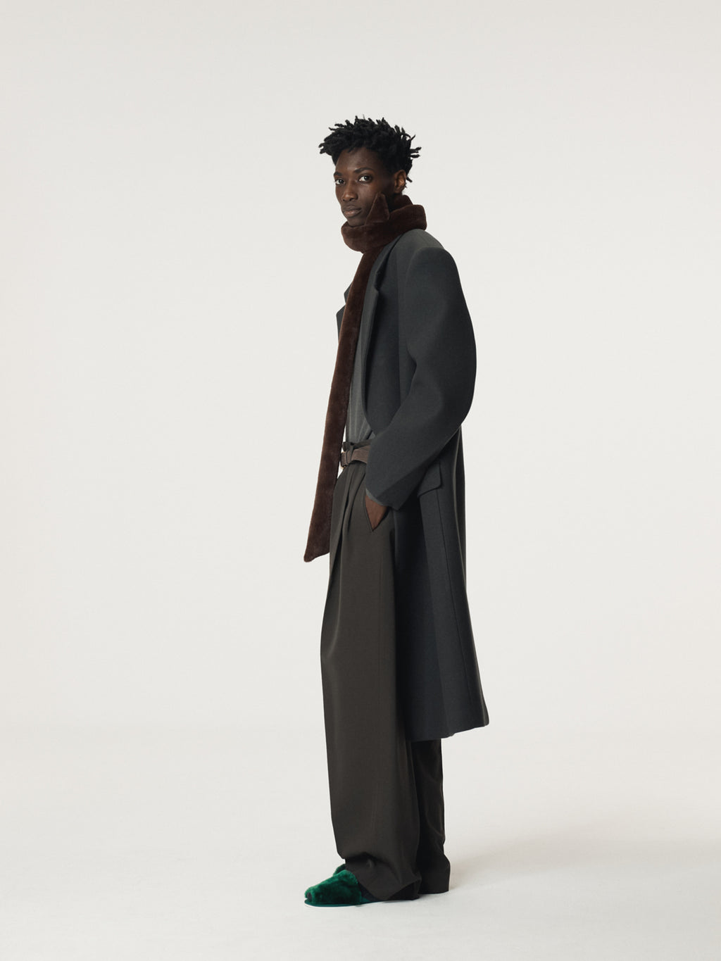 Recto - Wool Single Coat (Bluish Charcoal) product image 3 | TRAB K-Fashion Australia