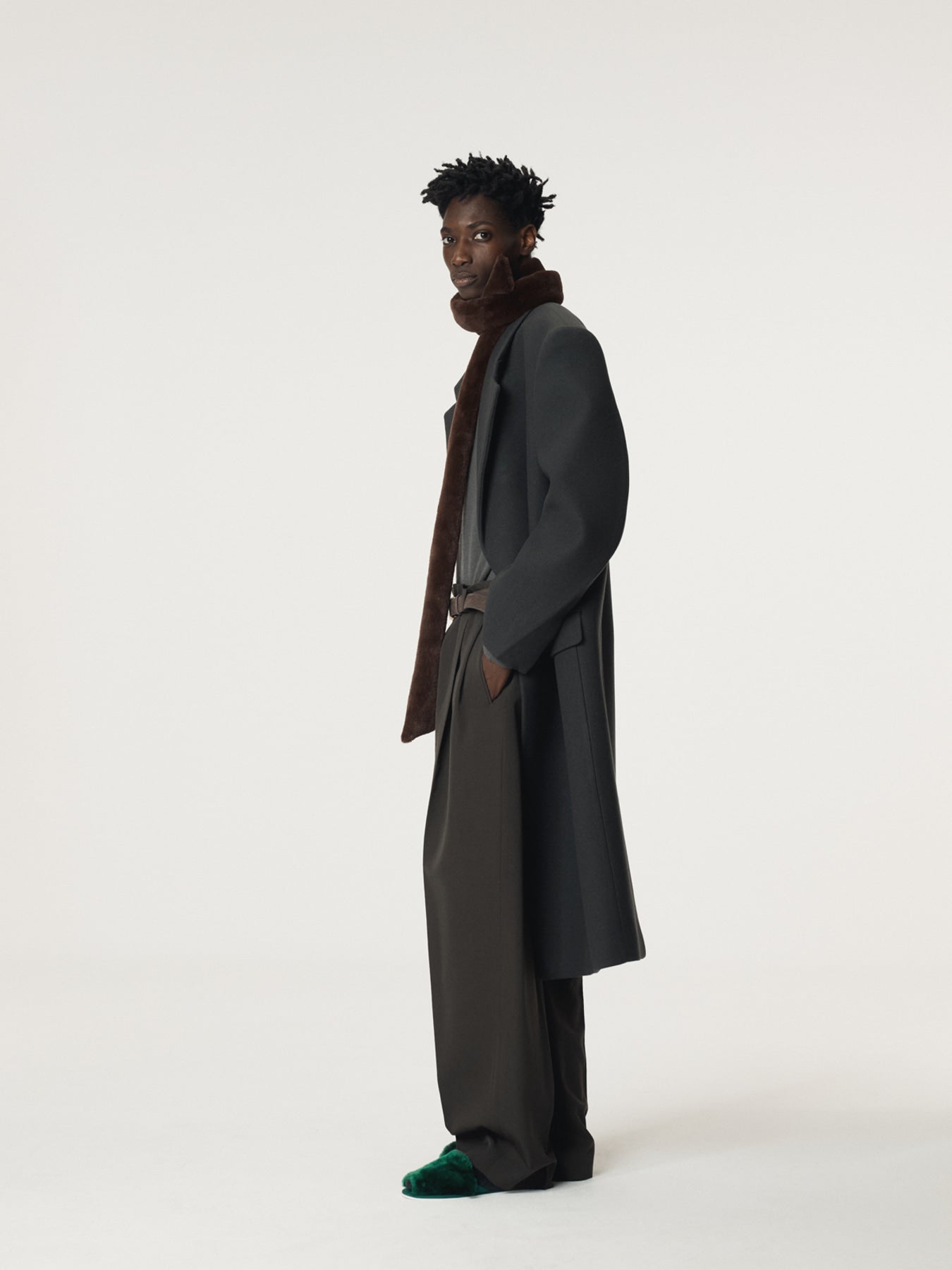 Recto - Wool Single Coat (Bluish Charcoal) product image 3 | TRAB K-Fashion Australia