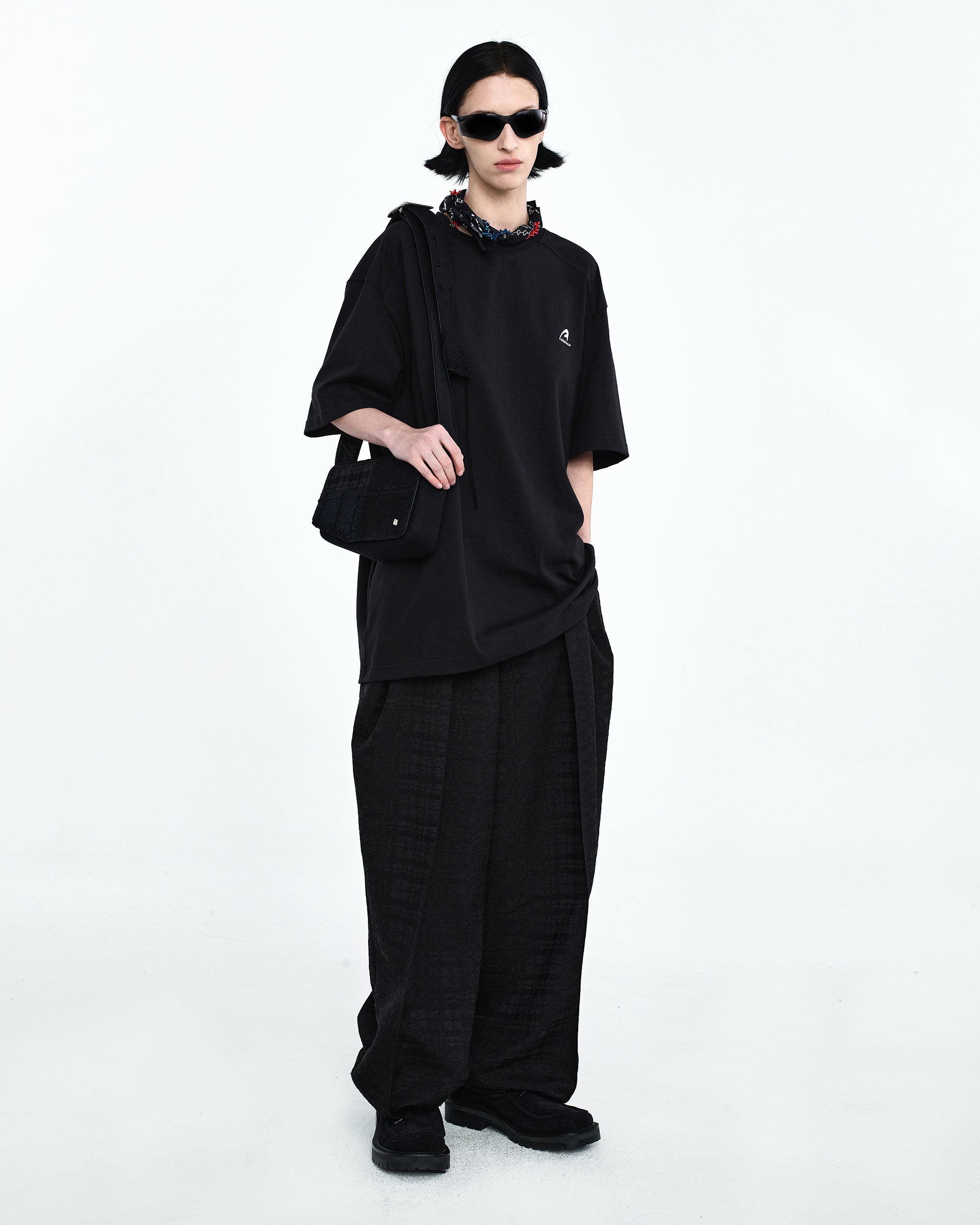Ader Error - A-peec logo t-shirt (Noir) product image 1 | TRAB K-Fashion Australia